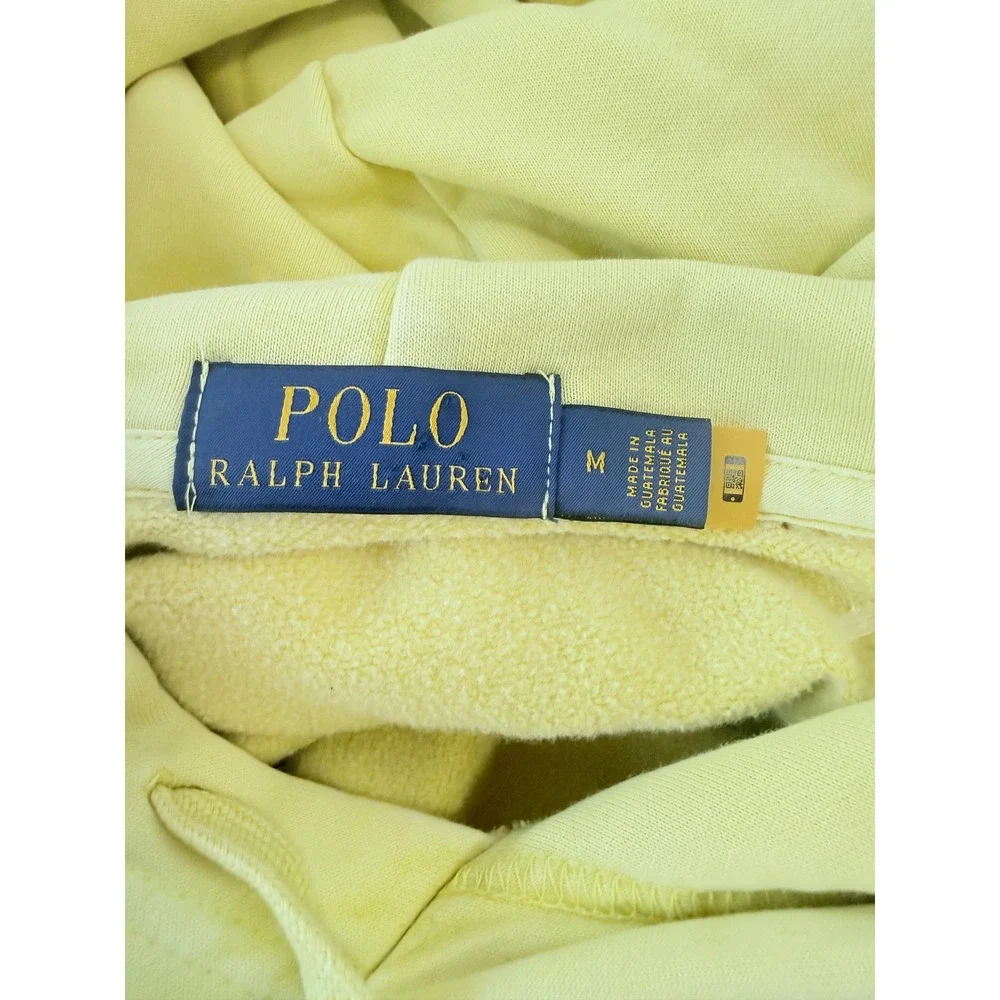 Polo Ralph Lauren Cotton Blend with Pockets Hoodie Yellow Size‎ M